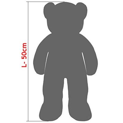 Monzana Teddybeer - Pluche - 50cm - Wit