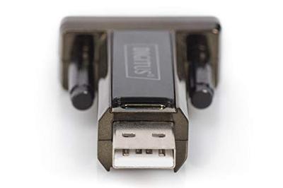 Digitus USB 2.0, Serieel Adapter [1x USB-A 2.0 stekker - 1x D-sub stekker 9-polig] DA-70167 0.80 m Vergulde steekcontacten