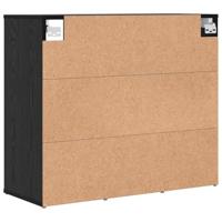 Schoenenkast Zwart Eiken 77,5 x 30 x 67 cm Bewerkt hout - thumbnail