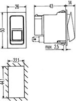 HELLA tuimelschakelaar rocker switch - thumbnail