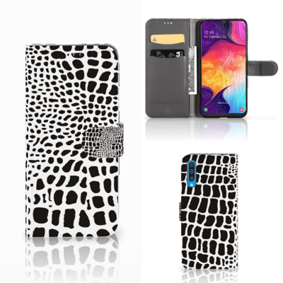 Samsung Galaxy A50 | Telefoonhoesje | Met pasjeshouder | Slangenprint Samsung Galaxy A50 | Telefoonhoesje | Met pasjeshouder | Slangenprint