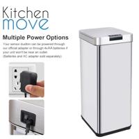Vuilnisemmer Kitchen Move Grijs 50 L - thumbnail