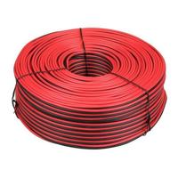 Luidsprekersnoer 2 x 2,5mm 100 M Rood Zwart - thumbnail