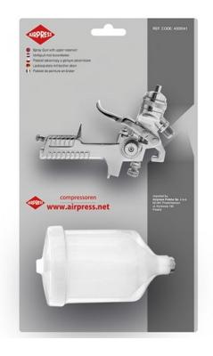 Verfpistool met bovenbeker