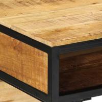 Schrijfbureau met plank Bruin 80 x 50 x 75 cm massief mangohout - thumbnail