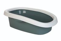 Sprint kattenbak met rand 58 x 39 x 17 cm blauw - thumbnail