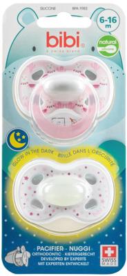 Bibi Bibi Fopspeen Day&Night Duo Girl 6-16 Mnd (2st)