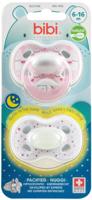 Bibi Bibi Fopspeen Day&Night Duo Girl 6-16 Mnd (2st) - thumbnail