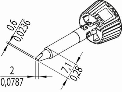 Ersa 0142CDLF20/SB Soldeerpunt Beitelvorm Grootte soldeerpunt 2 mm Inhoud: 1 stuk(s) Ersa 0142CDLF20/SB Soldeerpunt Beitelvorm Grootte soldeerpunt 2 mm Inhoud: 1 stuk(s)