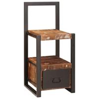 VidaXL Kledinghouder met lade multikleur massief gerecycled hout - thumbnail