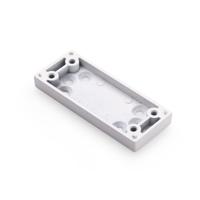 DX - Onderlegplaat smal t.b.v. RBM zamac wit epoxy coating - thumbnail