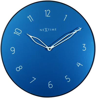 NeXtime 8193BL wandklok Kwartswandklok Cirkel Blauw