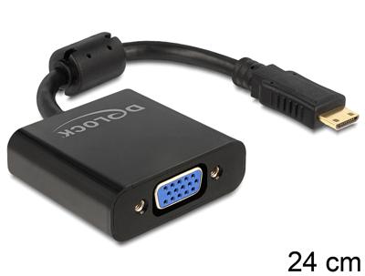 DeLOCK Mini HDMI-C (male) > VGA (female) adapter