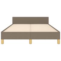 Bedframe zonder matras 120x200 cm stof taupe - thumbnail