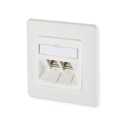 Metz Connect 130B12D21002-E Netwerkdoos Inbouw (in muur) Inzet met centraalstuk en frame CAT 6A 2 poorten Zuiver wit Metz Connect 130B12D21002-E Netwerkdoos Inbouw (in muur) Inzet met centraalstuk en frame CAT 6A 2 poorten Zuiver wit