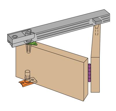 B20/4-Verpakte Bi-fold set, 2135mm