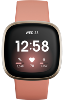 Fitbit Versa 3 van Google - Smartwatch voor dames/heren - met geïntegreerde GPS, 20 trainingsmodi, actieve zoneminuten en slaapanalyse - fitnesshorloge compatibel met Android / iOS - Oranje - thumbnail