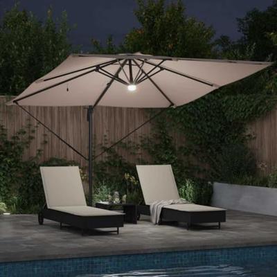VidaXL Roma parasol taupe 286 x 284 x 270 cm aluminium en polyester