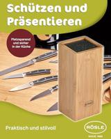 Messenblok, 5 Messen, 1 Schaar, Bamboe - Rösle | Cuisine - thumbnail
