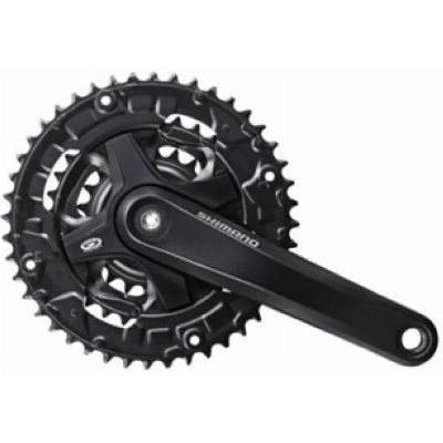 Shimano crankset 9v 22/32/44t -4mm 175mm zwart