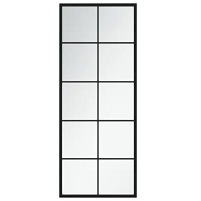 VidaXL Wandspiegel 100x40 cm metaal zwart
