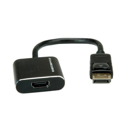 ROLINE DisplayPort/HDMI Adapter, v1.4, HDR 10, DP Male - HDMI Female, Actief