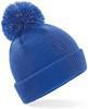 Beechfield CB406B Junior Reflective Bobble Beanie - Bright Royal - One Size