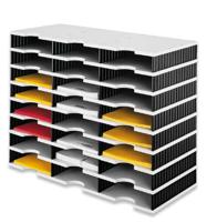 Vakkenset Styrodoc A4 24 vaks zwart/grijs - thumbnail