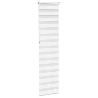 VidaXL Zebra rolgordijn 65x230 cm stofbreedte 60,9 cm polyester wit VidaXL Zebra rolgordijn 65x230 cm stofbreedte 60,9 cm polyester wit