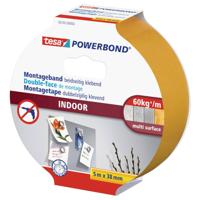 Montagetape tesa® Powerbond Indoor dubbelzijdig klevend 5mx38mm wit - thumbnail