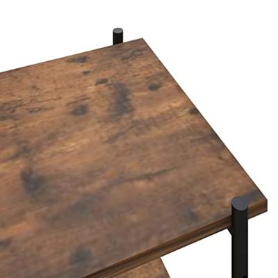 VidaXL Opbergrek 5-laags 80x40x163 cm zwart en naturel