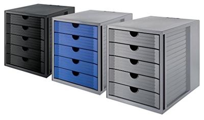 HAN SYSTEMBOX KARMA 14508-16 Ladebox Grijs DIN A4, DIN C4 Aantal lades: 5