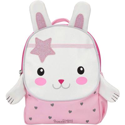 Princess Mimi rugzak Konijn Nelly 26 cm polyester wit/roze Princess Mimi rugzak Konijn Nelly 26 cm polyester wit/roze