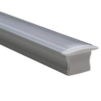Led strip profiel inbouw hoog model - compleet met afdekkap 3 meter 15 mm hoog - thumbnail