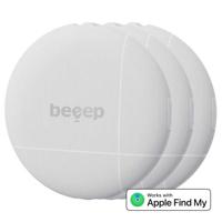 Beeep BeTag Find My Tracker White & Keychain White - 3 pack - thumbnail