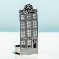 Grachtenpand Waxinelichthouder - Halve Cirkel Gevel - thumbnail