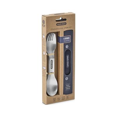 Black+Blum Spork roestvrijstalen set van 4