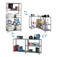 Planken Simon Rack Comfort Plus 5/500 200 x 100 x 50 cm Natuurlijk Metaal 5 Planken 100 kg - thumbnail