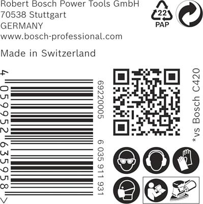 Bosch Accessoires expert c470 schuurpapier 100 x 150 mm, k 240, 50-delig - 2608901645