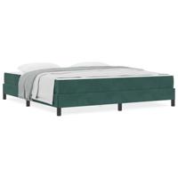 Boxspringbed met matras Donkergroen 180 x 200 cm Fluweel - thumbnail