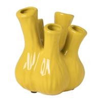 Tulpenvaas klein - geel - ø13.5x16 cm - thumbnail