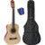 LaPaz 002 NT klassieke gitaar 1/2-formaat naturel + gigbag + stemapparaat - thumbnail
