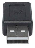 Manhattan USB 2.0 Adapter [1x USB-A 2.0 stekker - 1x USB-C bus] Adapter Stekker past op beide manieren - thumbnail