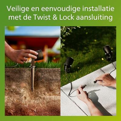 Philips LED 929004659301 Reuel Staande LED-buitenlamp LED 4.5 W Zwart