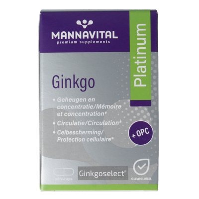 Ginkgo platinum 60 Vegetarische capsules