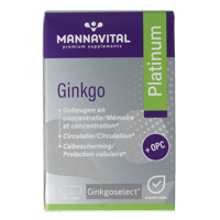 Ginkgo platinum 60 Vegetarische capsules - thumbnail