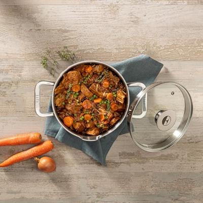 ELLE Gourmet Classique Kookpan met Deksel - Ø 18 cm - RVS