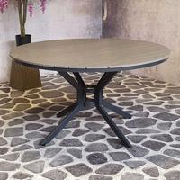 SenS-line Jersey tuintafel grijs rond 140 cm - thumbnail