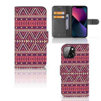 iPhone 13 Mini | Telefoon Hoesje | Aztec Paars