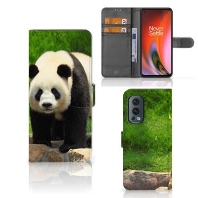 OnePlus Nord 2 5G | Telefoonhoesje | Met pasjeshouder | Panda OnePlus Nord 2 5G | Telefoonhoesje | Met pasjeshouder | Panda